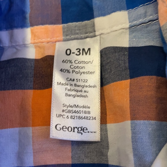 George boys shirt. Size 0-3 mo. New condition. - Picture 2 of 3